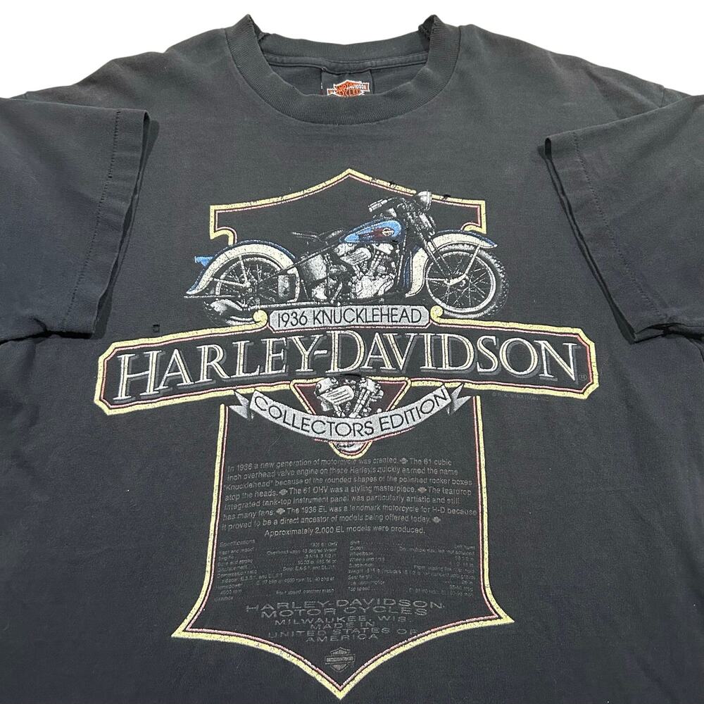 Vintage 90s Harley Davidson T-Shirt Men’s Large Single Stitch USA Made Biker
